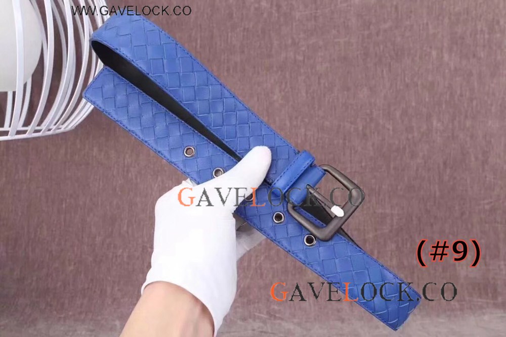 AAA Grade Fashion Italy Bottega Veneta Calf Belt With Pin Buckle - Multi-Color